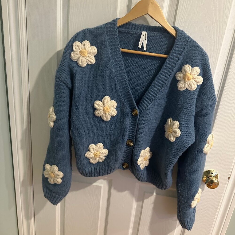 Dreamers by Debut Floral Knit Cardigan